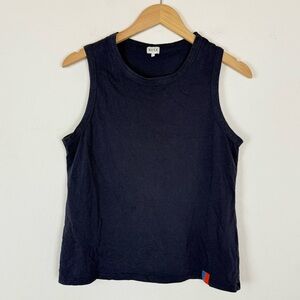 KULE 100% Cotton Navy Blue Classic Minimalist Nautical Tank Top